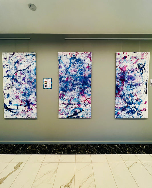 Hannau (triptych): Art Moves paintings