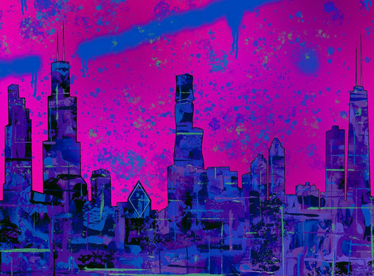 Chicago Skyline (Spraypaint)